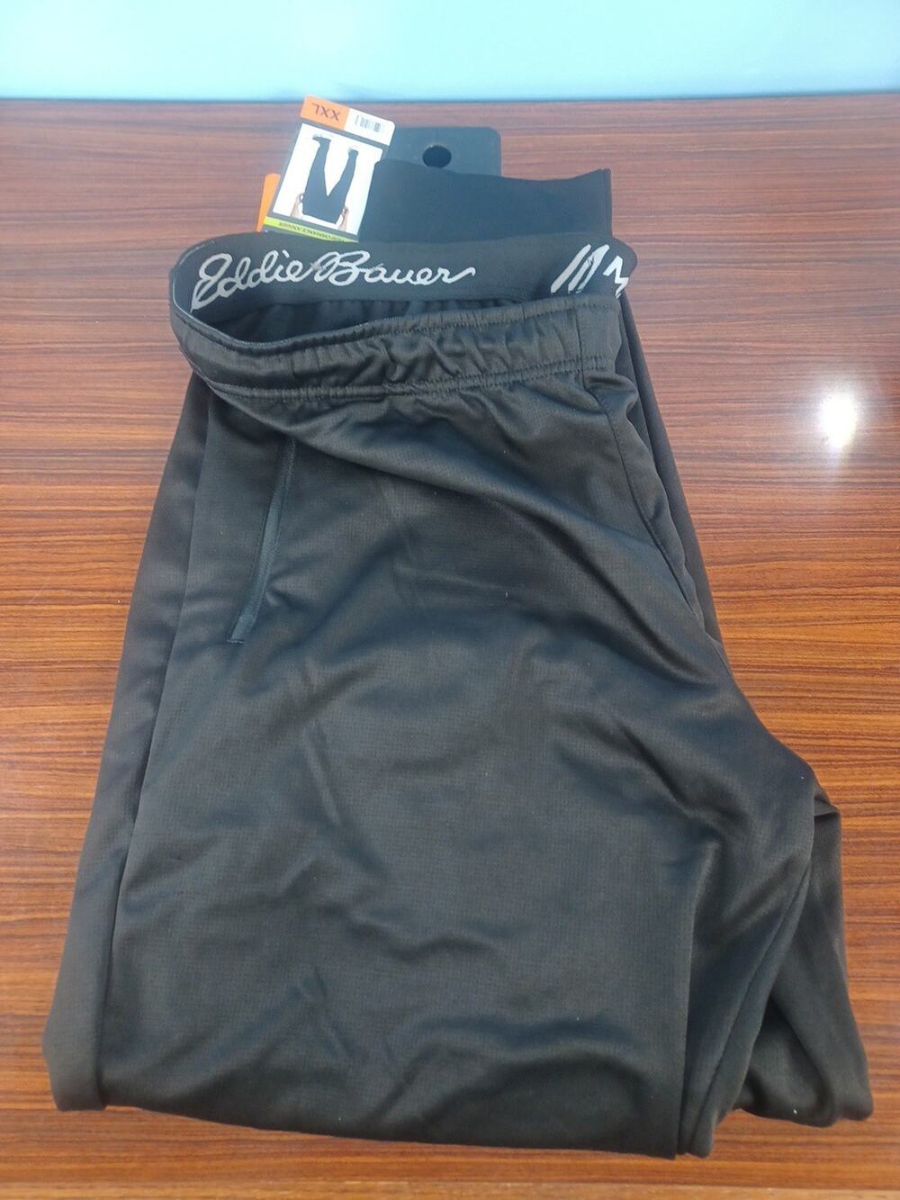 Eddie Bauer Mens Breathable Stretch Wicking Performance Jogger Black XXL